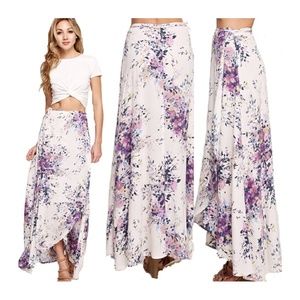 Floral Maxi, Violet/Cream